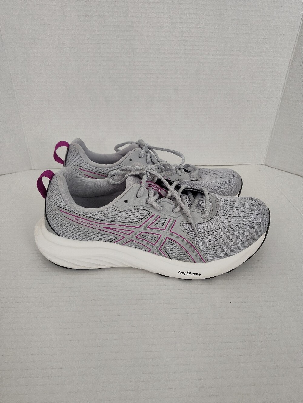 ASICS GEL Contend 9 Running Shoe Women's Gray Purple Size 10 * No Insoles*
